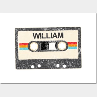 kurniamarga vintage cassette tape William Posters and Art